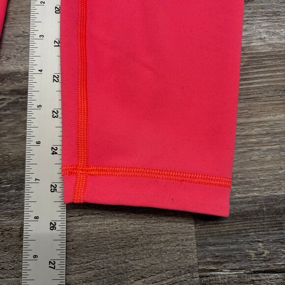 Lululemon Wunder Under Crop II Reversible Coral Pink Women 4 Pullo On Legging - Picture 6 of 11